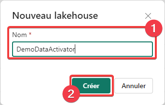 Création d’un lakehouse - étape 2