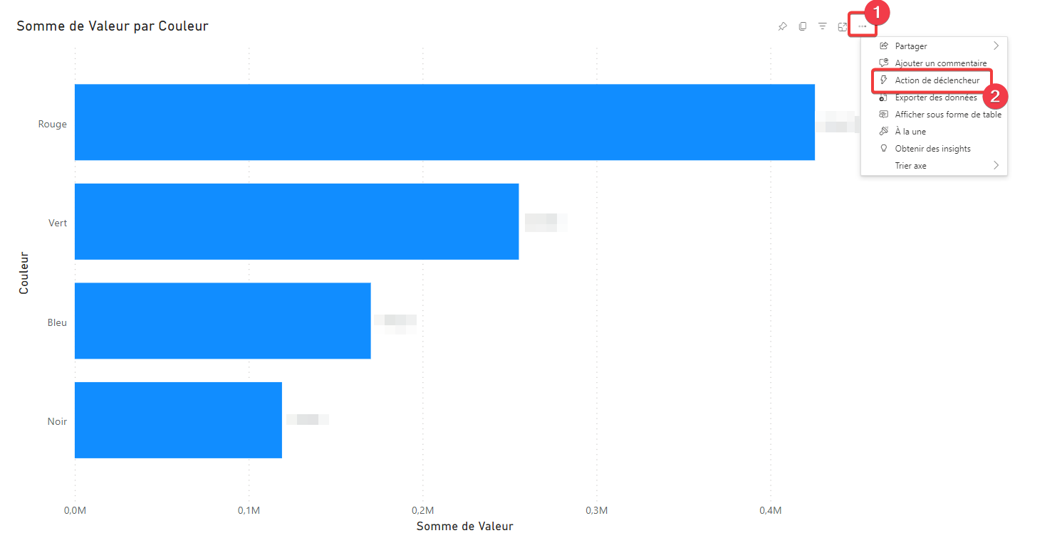 Création d’un déclencheur avec Power BI - étape 1