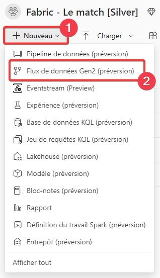 Création d’un flux de données