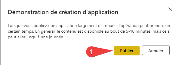 Création de l’application