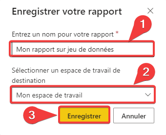 Création du rapport