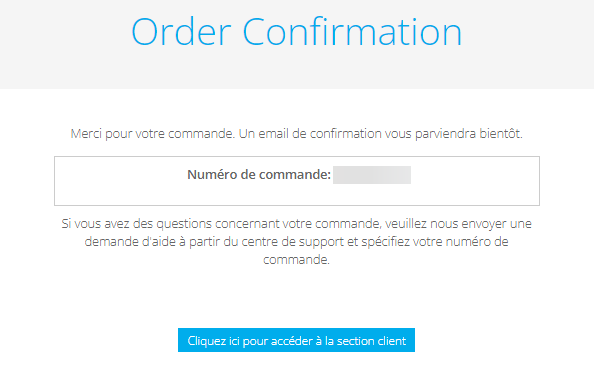 Validation commande