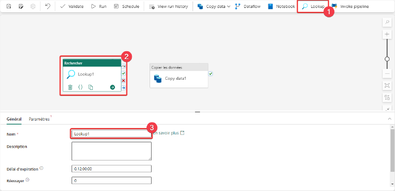 Ajout d&rsquo;une activité Lookup