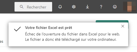 Fichier Excel en local
