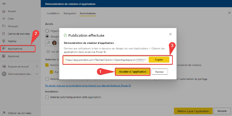 Finalisation de la création de l&rsquo;application