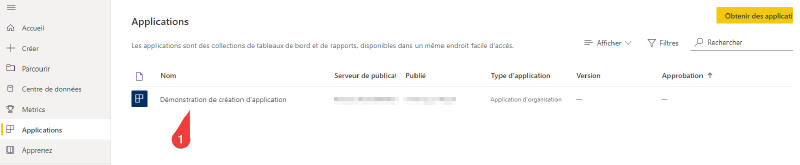 Installation de l&rsquo;application terminée