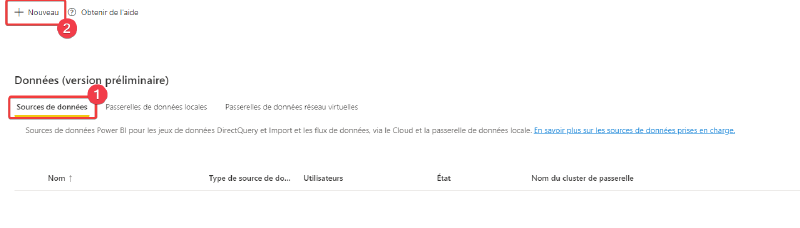 Ajout d&rsquo;une source de données