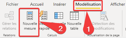 Création d&rsquo;une nouvelle mesure