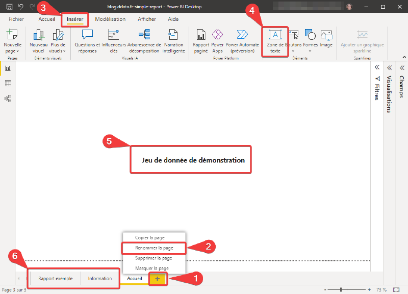 Préparation du fichier de jeu de données